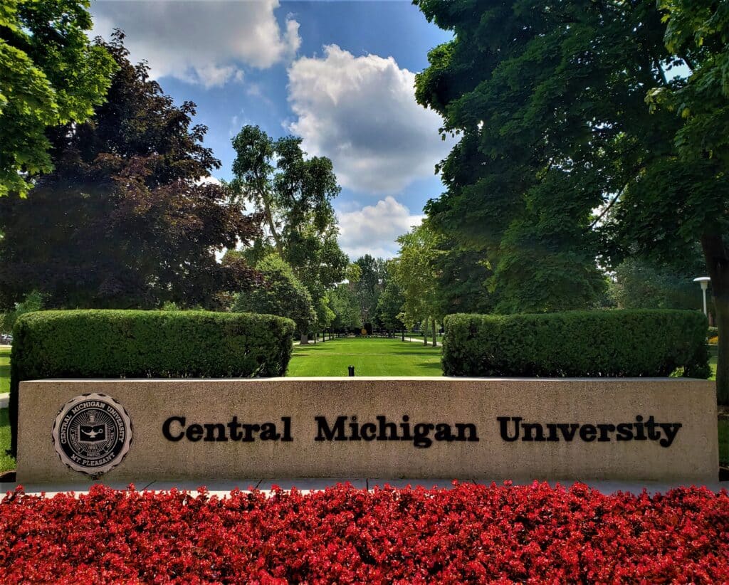 Summertime at Central Michigan University in Mount Pleasant, MI