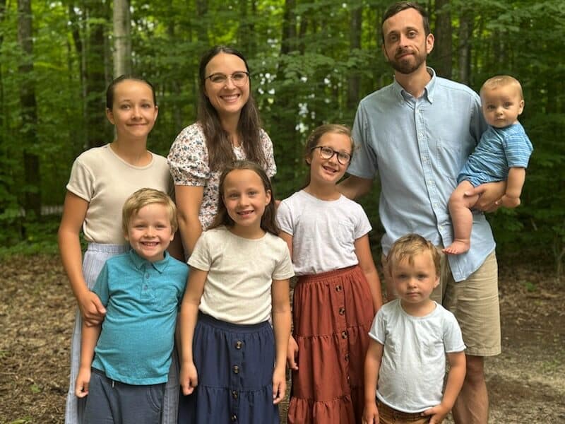 Devon Rossman and family, Pastor of Reformed Church in Mt Pleasant, Michigan